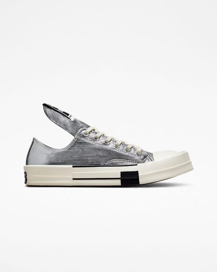 Converse bajas plateadas sale